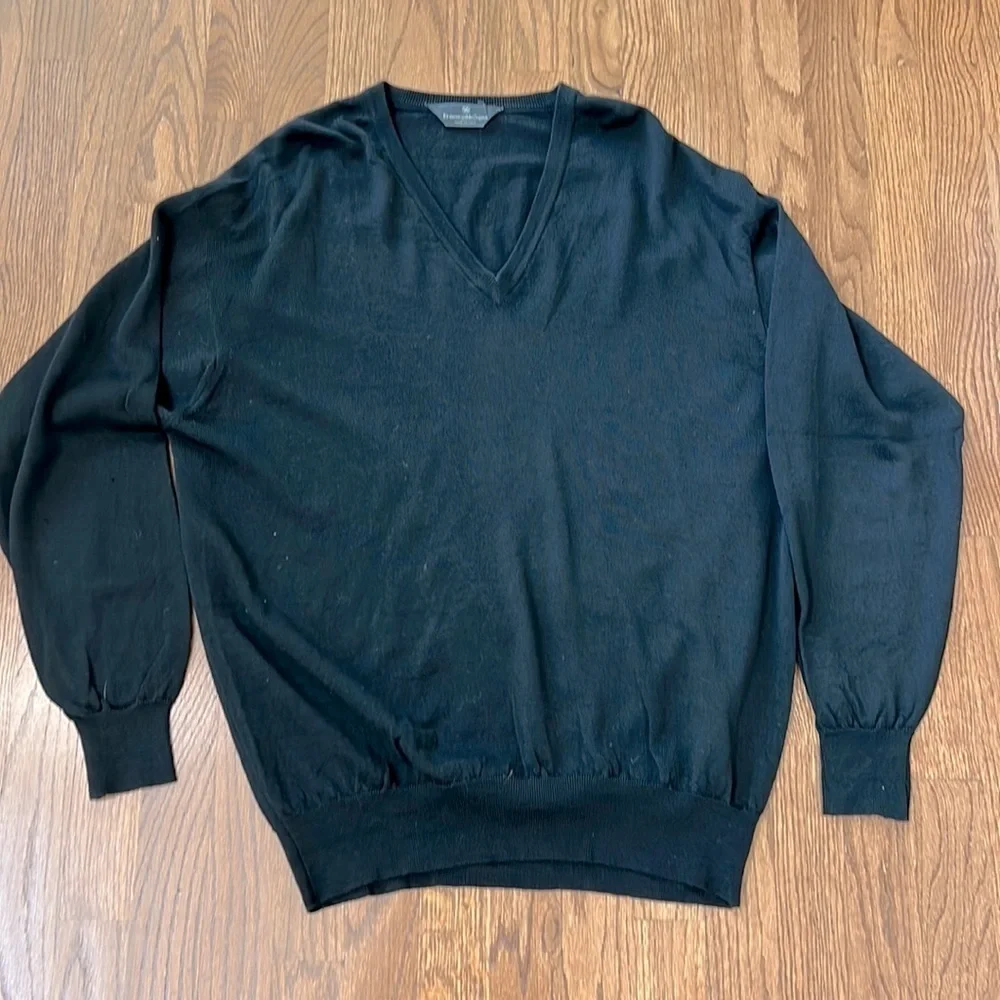 Ermenegildo Zegna Black Sweater size 52V Large